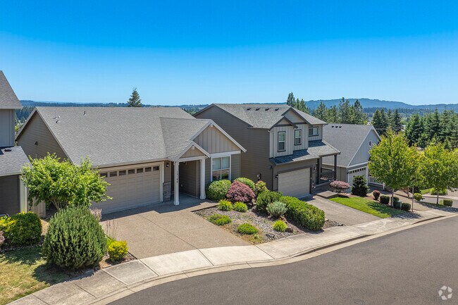 You'll find hilltop traditional homes in East Bull Mountain.