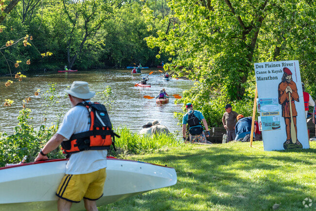 Nature lovers can enjoy events on the Des Plaines River, east of Tullamore.