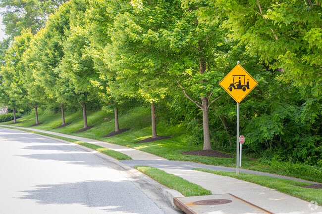 You'll have to be more wary of golfers than deer when you live in the Waverly Woods community.