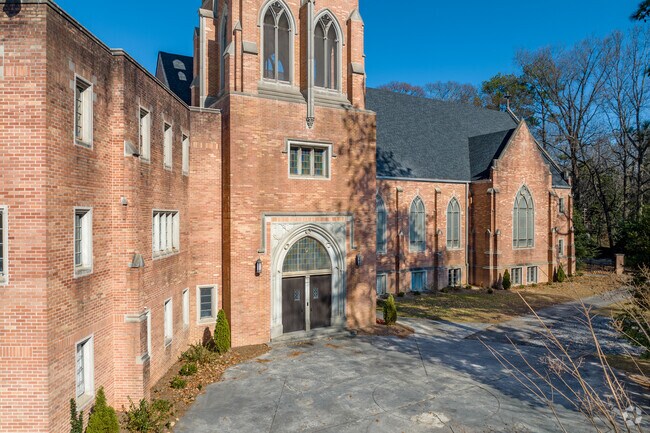 Heritage Preparatory Academy's lower school adjoins Morningside Baptist Church.