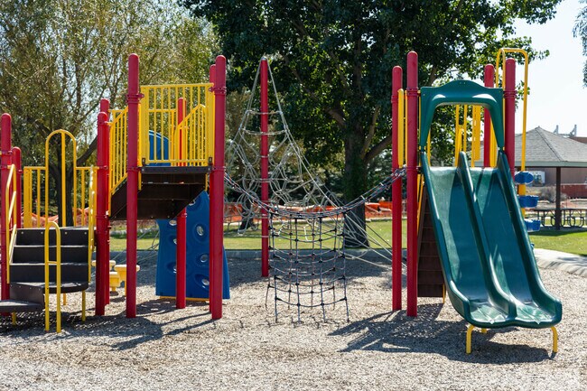 North Broadway park has a recently renovated jungle gym in Trollwood.