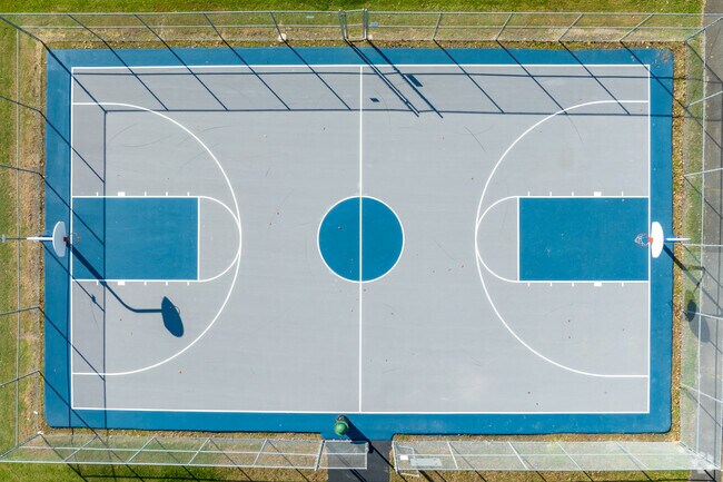 New basketball courts in Pike Township offer space to practice and play.