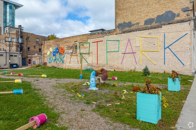 Art Park in downtown Waukegan, which was created in 1997, is maintained by local artists.