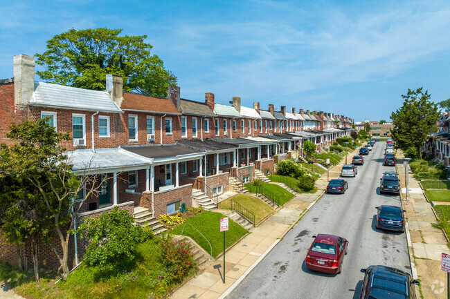 Brick is the dominant building material for most of the homes in Mondawmin.