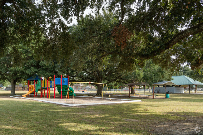 Neyland Park is very close to Monteigne, and offers shaded fun on a colorful playground.