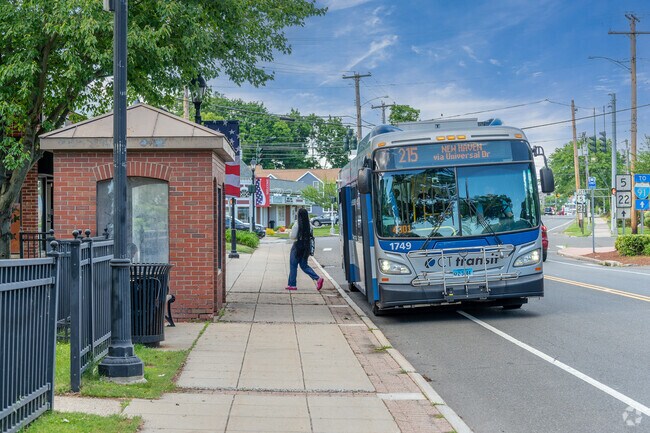 Several bus lines serve the community in North Haven.