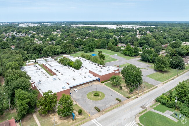 Crump Elementary in Memphis has plenty of green space.