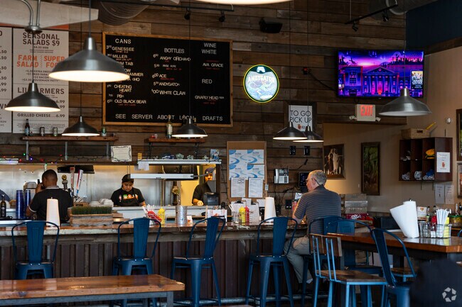 Farm Burger restaurant in the Mayfair-Piedmont neighborhood of Huntsville, Alabama.