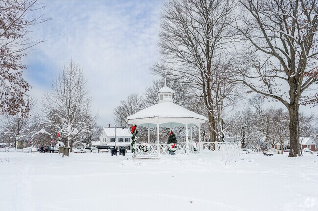 Grafton's Common makes the perfect place to enjoy the first snow falls in New England.