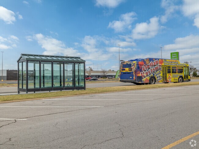 There are many bus stops available in Eastpark.
