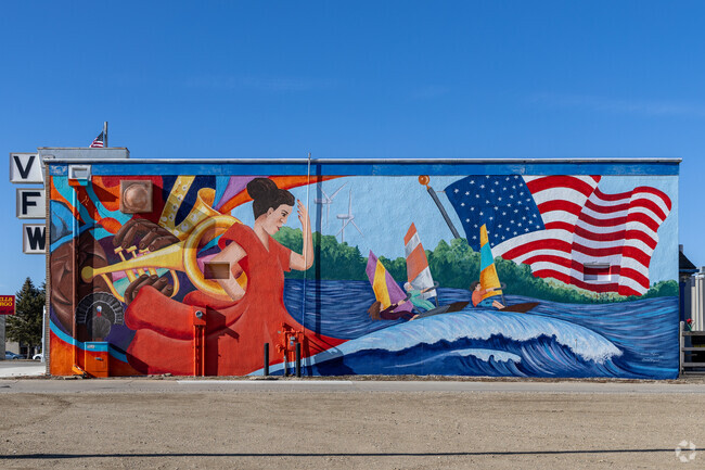 Colorful murals can be found near downtown Worthington.