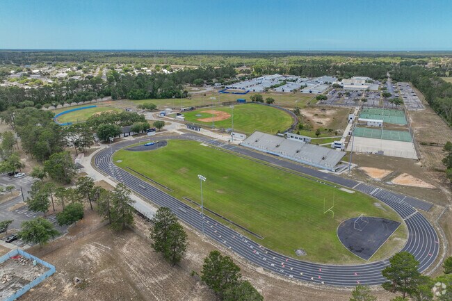 Endeavor Academy has a spacious football and track field.