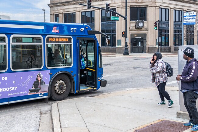 Waukegan has great access to public transportation.