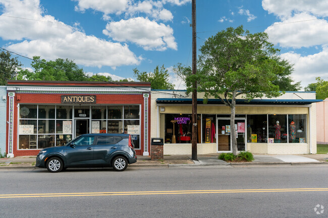 Vintage stores line Castle Street in Dry Pond South Side.