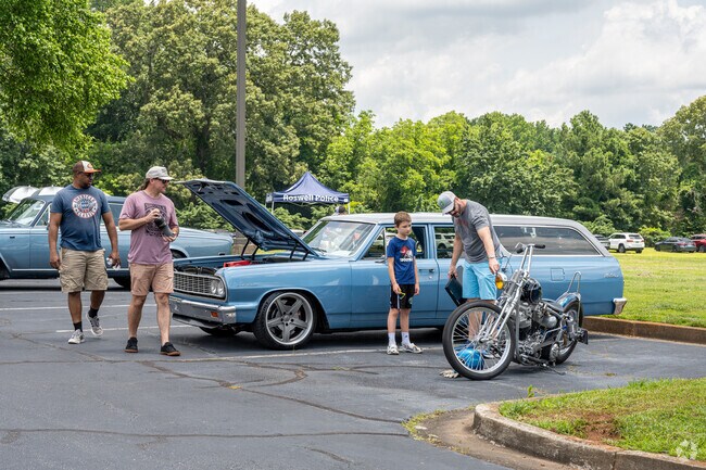 The Cops 'n Cars Car Show is held annually near Brookfield West.