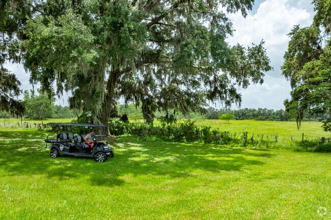 San Antonio locals enjoy the countryside view whether biking, hiking or carting around.