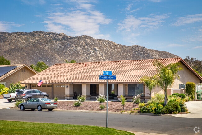 Spanish-style home with a view of the hills located in Moreno Valley.