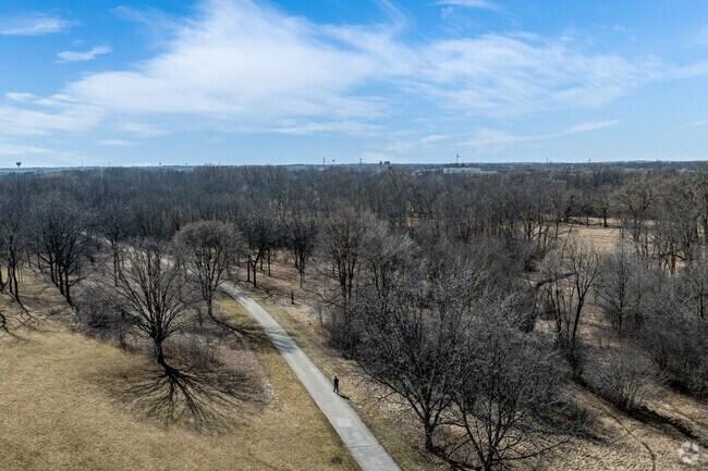 Timmerman West has some great paved trails for residents to enjoy.