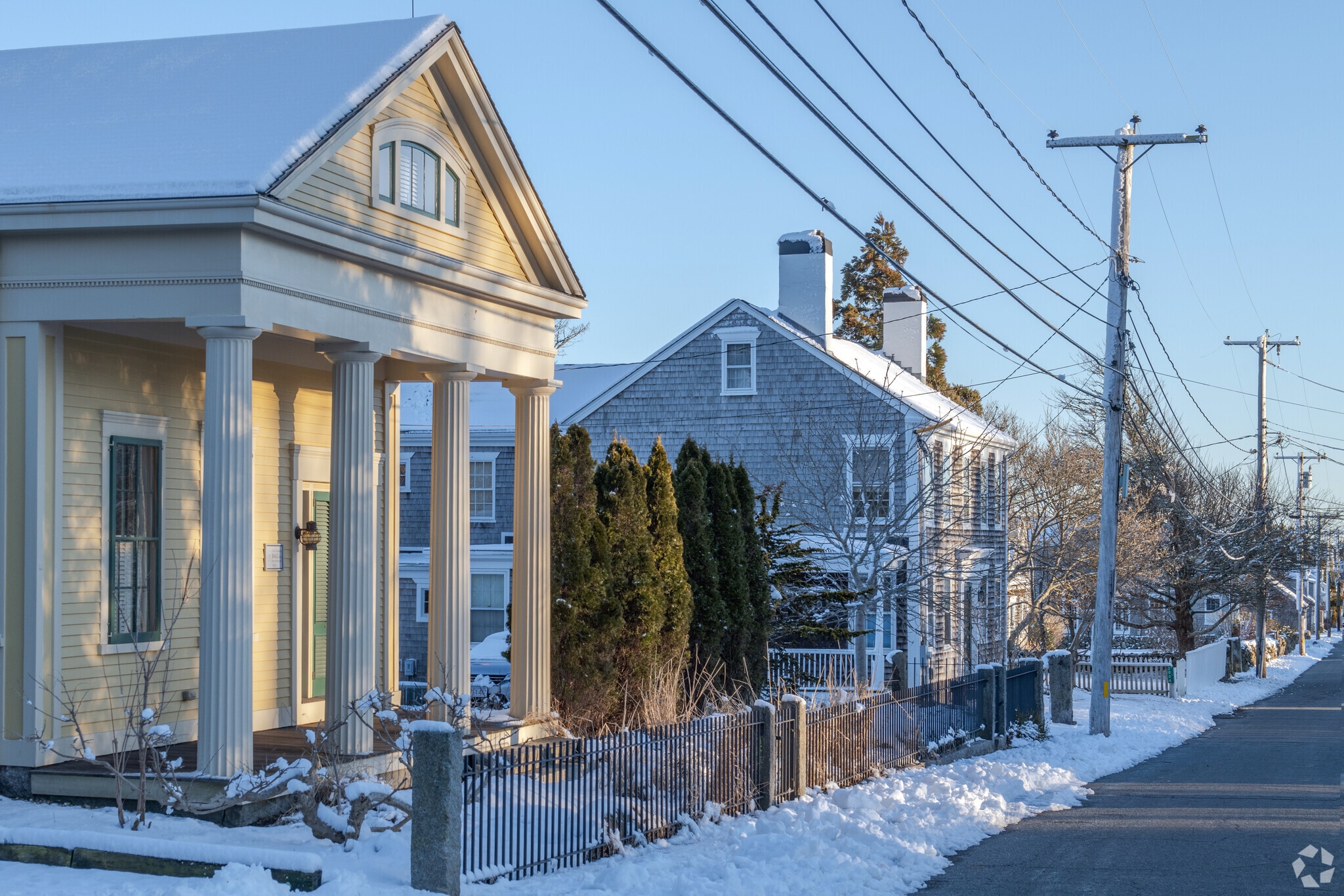 Greek Revival homes in Westport Point have a grand reputation for the classic style.