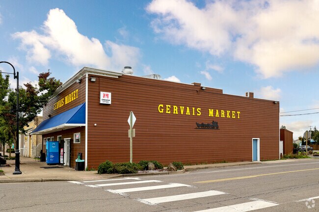 Locals shop for groceries at Gervais Food Market in Gervais.