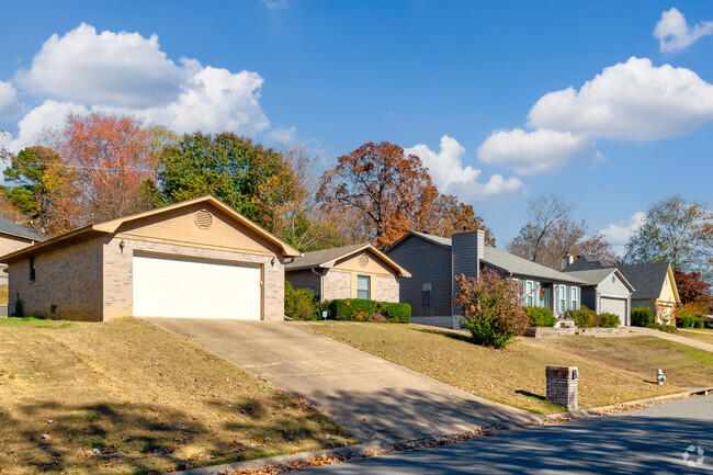 Rows of modern traditional homes are a common sight in Chenal.