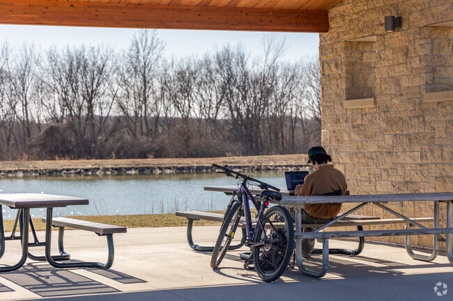 Terra Park just in Southwest Johnston boasts a beautiful lake.