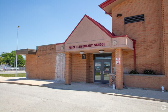 Francis M Price Elementary School front entrance in Hamilton.