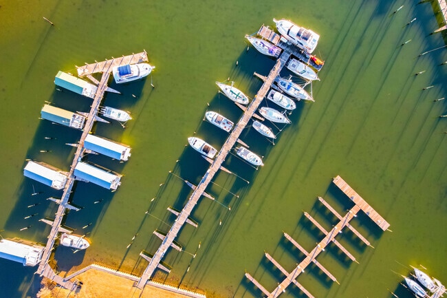Marinas within Achilles/Browns Bay are common for storage.