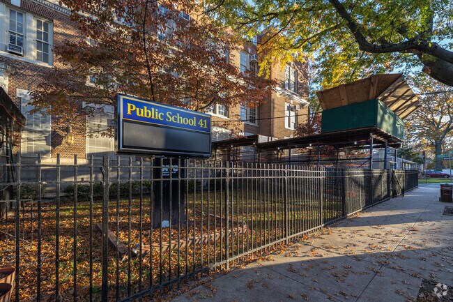 Students may attend P.S. 41 The Stephanie A. Verno School for kindergarten through fifth grade.