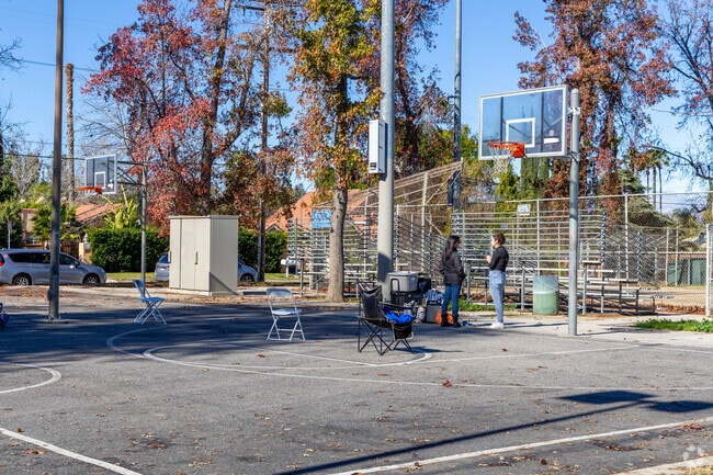 Enjoy a game of basketball at Tarzana Park.