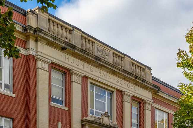 Hugh B. Bain Middle School was built in 1929 in Cranston.