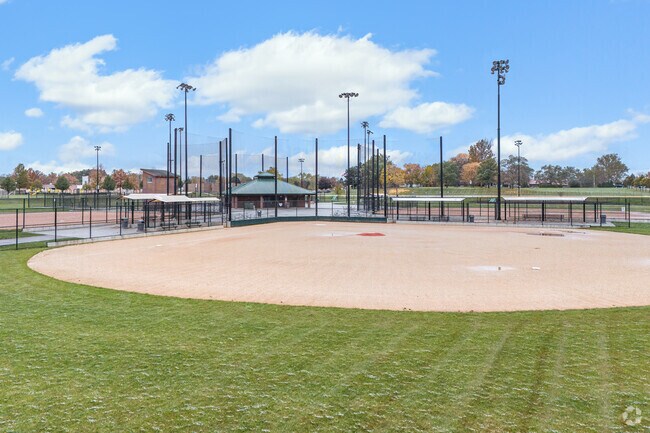 John Humphrey Complex has many baseball fields for residents to use in Downtown Orland Park.