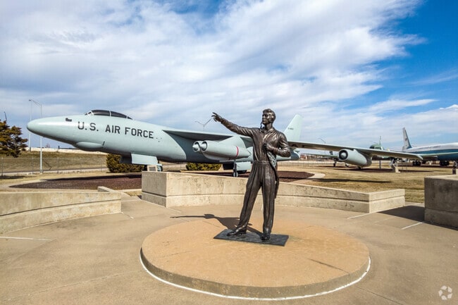 Tinker Air Force Base in Midwest City has a visitor center with sculptures and jet displays.