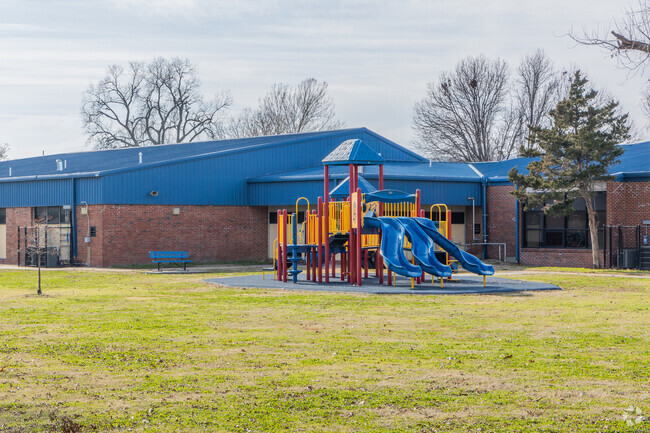 Marshall Elementary School provides students plenty of space to run and play at recess.