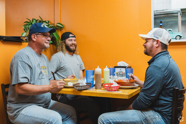 Residents of Oakhurst enjoy lunch and laughs at Los Tacos Paco.