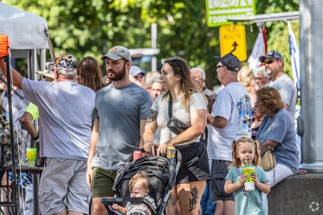 Young families came to the Wheeling Regatta to enjoy a day along the Ohio River.