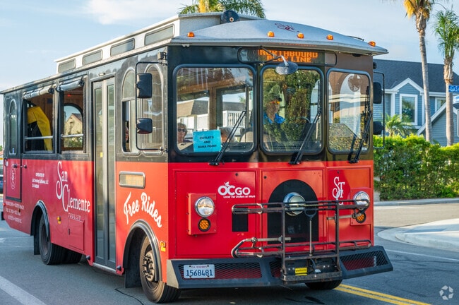 Residents and visitors of Capistrano Beach can take the shuttle to get around the neighborhoods.
