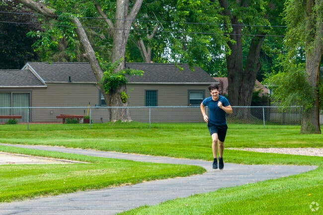 Hawley Park is located behind the Township Hall with a 12-acre path for jogging.