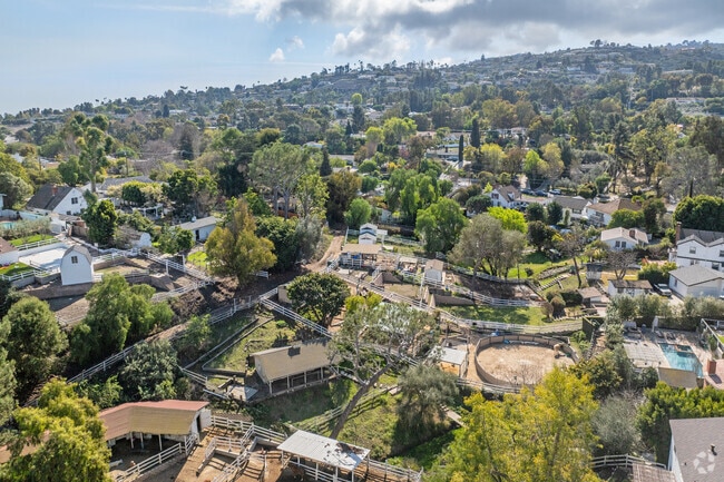 The hills and valleys of Rolling Hills Estates have corrals and stables nestled between the homes in many neighborhoods.