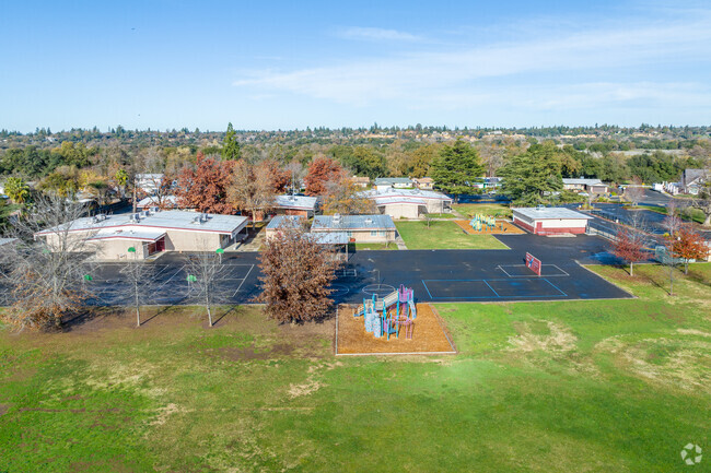Play on the blacktop at Riverview STEM Elementary School.
