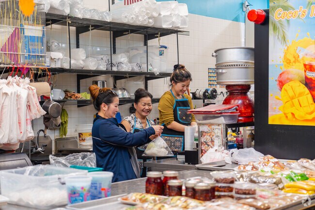 Coco's Island is a hotspot at Hmong Towns Flea Market because of its fresh Papaya Salad.