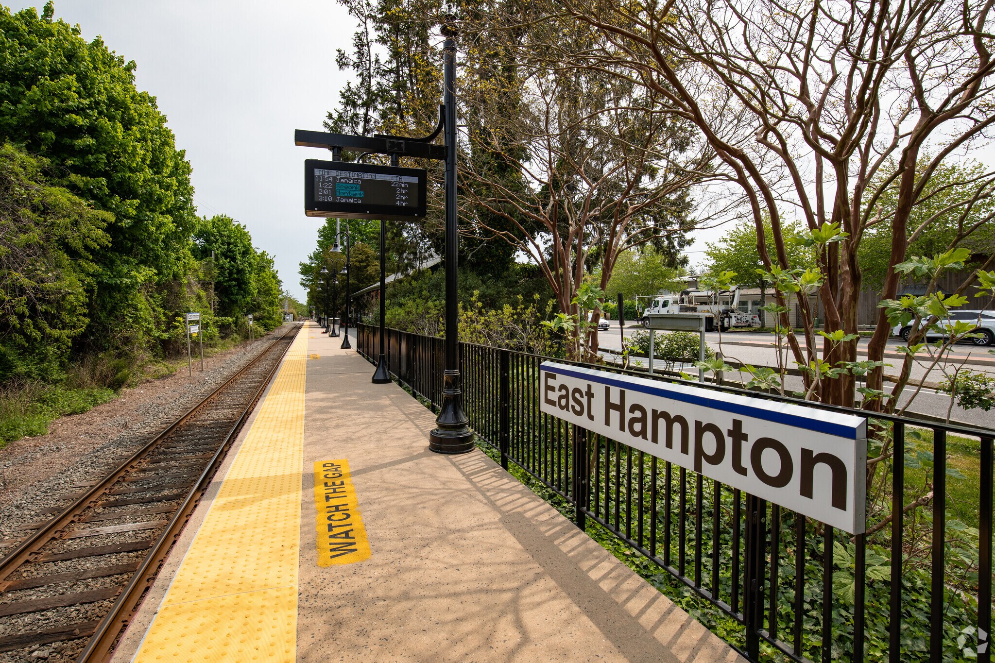 East Hamptons Train Station can take you to Montauk, or Manhattan.