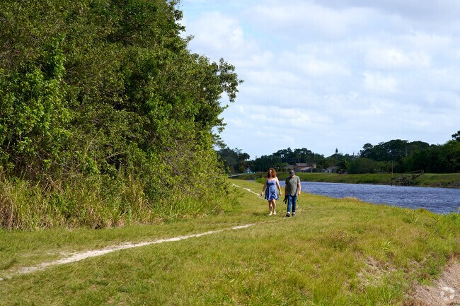 Walk on one of the trails through or around the forest of Oak Hammock Park by Hidden Oaks.