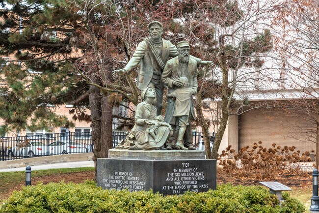 You can find several Holocaust memorials throughout Skokie due to its rich Jewish history.