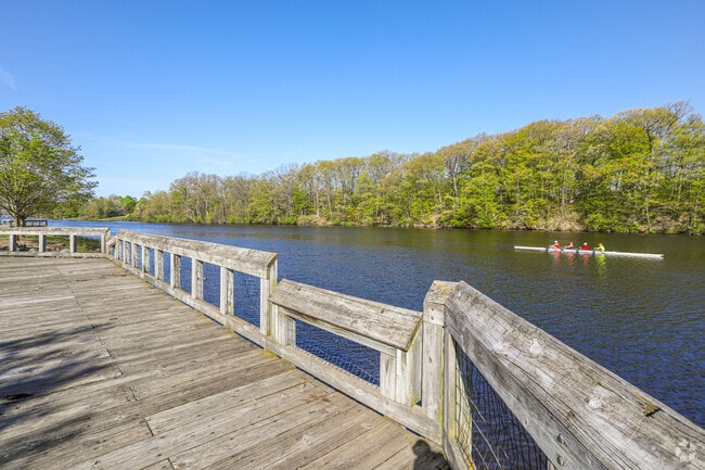 A scenic boardwalk lines the Grand River at Frances Park.