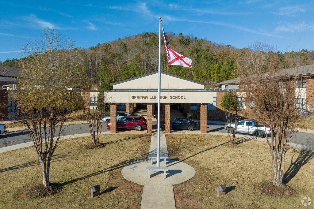 Springville High School is located at 8295 US-11, Springville, AL 35146.