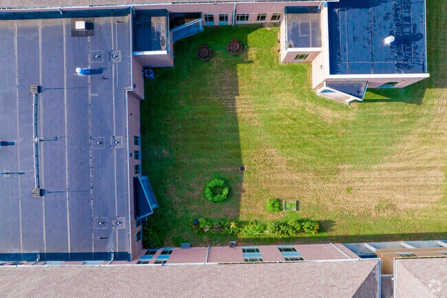 Hilltop Elementary School in Wyoming does have green space for students.