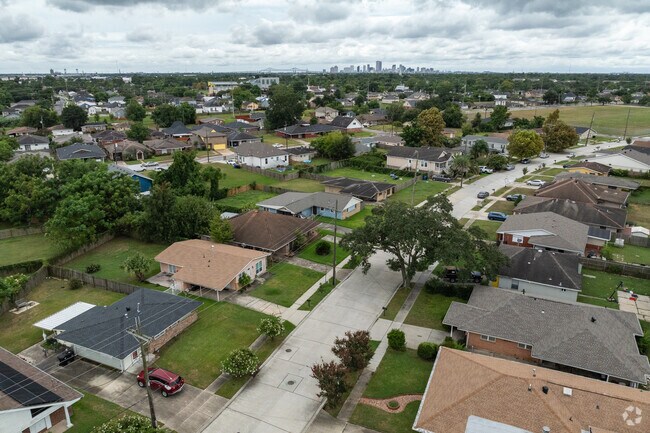 Pontchartrain Park is located a few miles north east from downtown New Orleans.