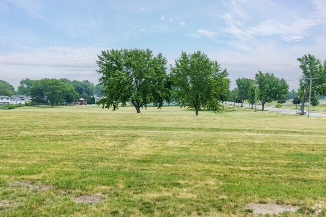 Large open field for games of all kinds is part of the school's grounds.