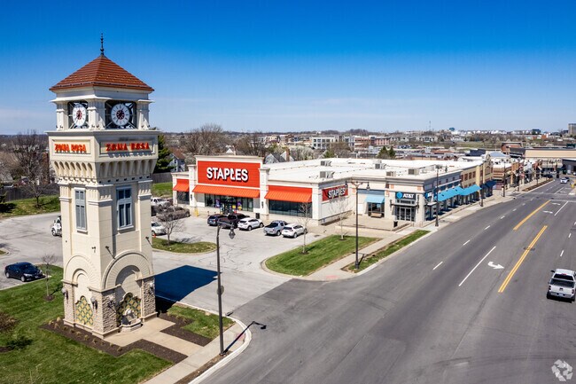 The Zona Rosa Clocktower is a beacon helping people find the retail center of Platte Ridge.